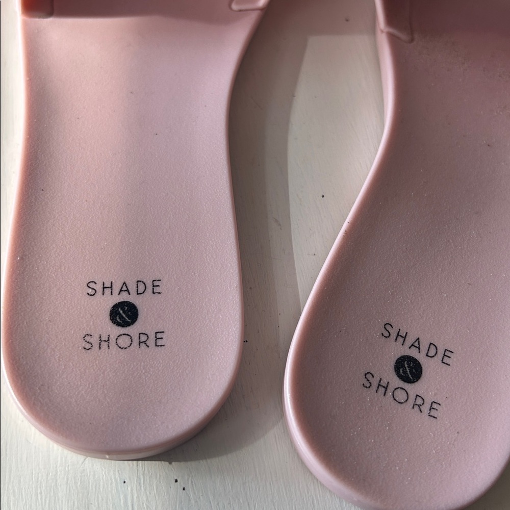 Shade & Shore Women's Mallory Jelly Sandals in soft pink 8 - Picture 3 of 4